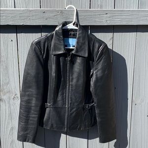 Nine West Black Leather Jacket